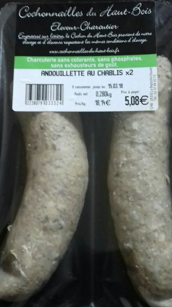 Andouillettes au Chablis