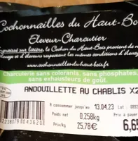 Andouillettes au chablis