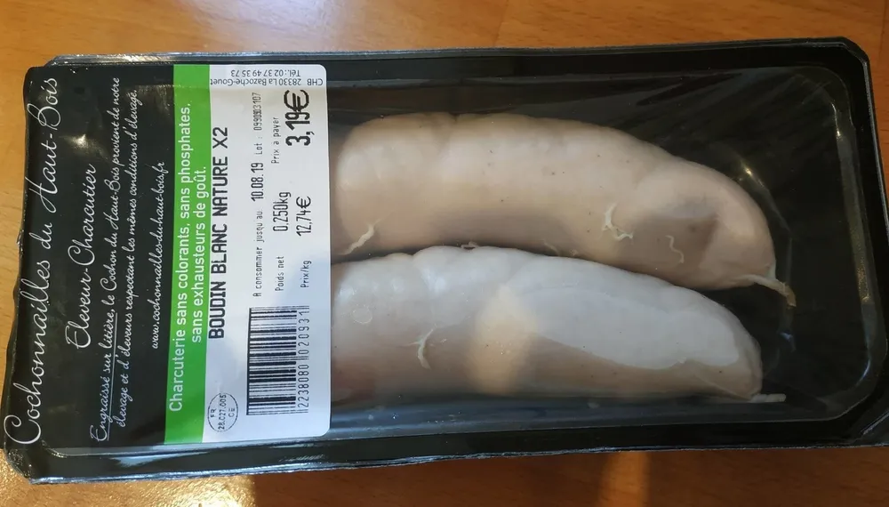 Boudin blanc nature