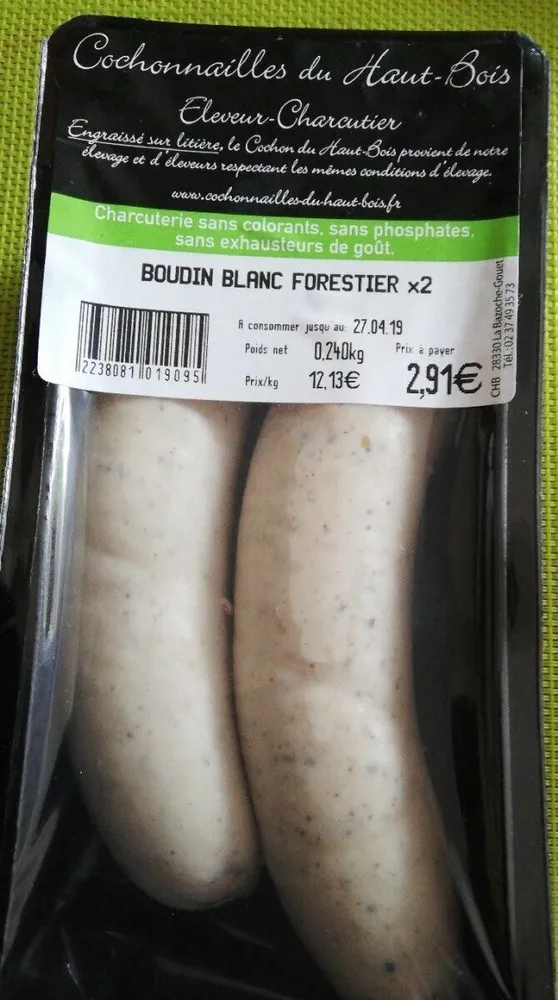 Boudin blanc forestier