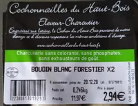 Boudin blanc forestier