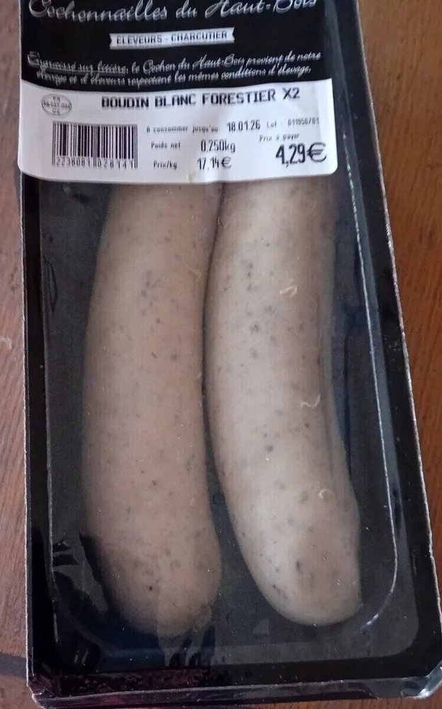 Boudin blanc forestier