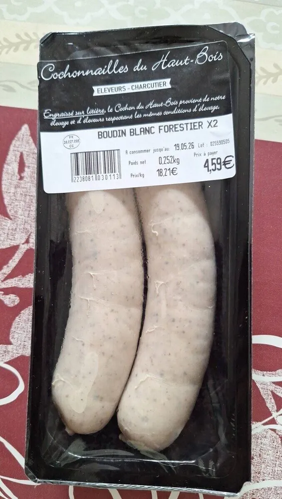 Boudin blanc forestier