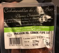 Saucisson ail fumé cuit