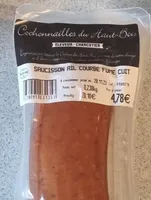 Saucisson ail courbe fumé cuit