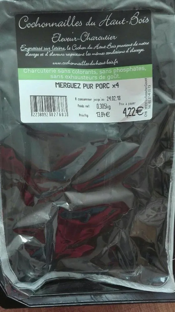 Merguez pur porc