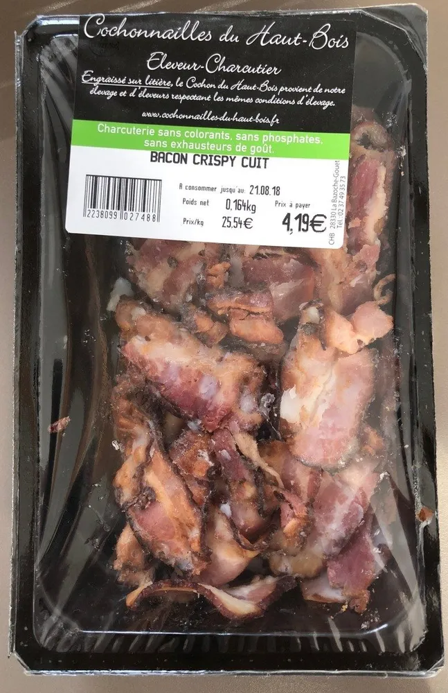 Bacon crispy cuit