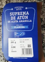 Suprema de atún de aleta amarilla