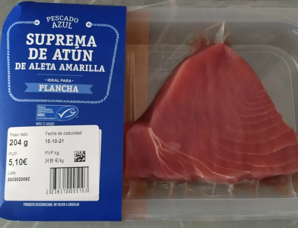 Suprema de atun de aleta amarilla