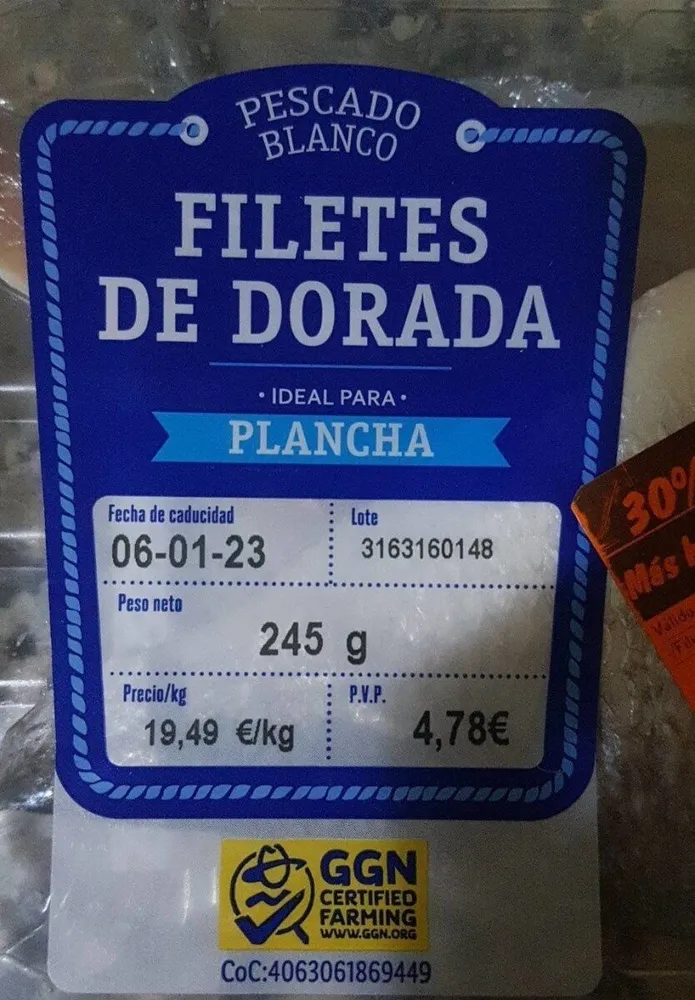 Filetes de dorada