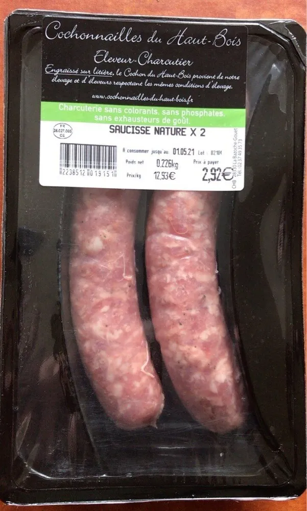 Saucisse nature