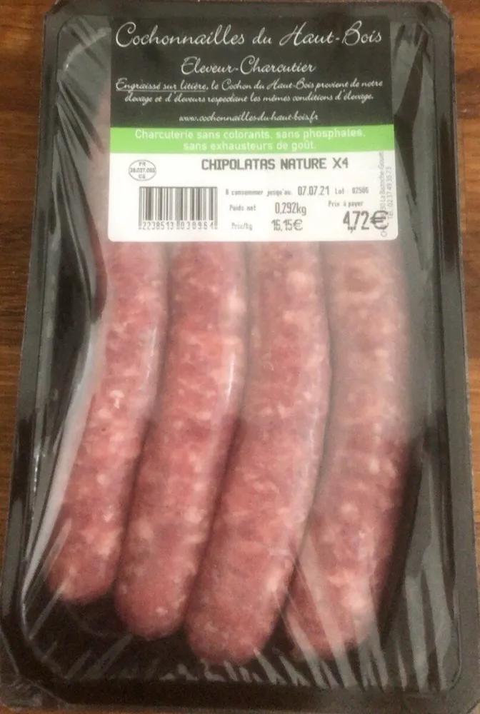 Chipolatas nature