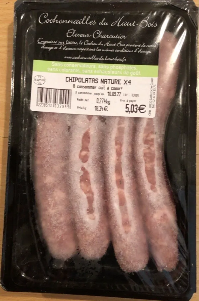 Chipolatas nature x 4