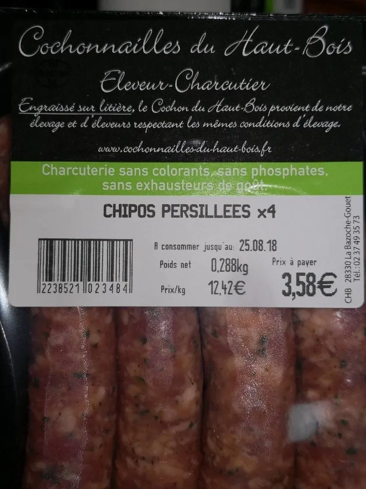 Chips persillees