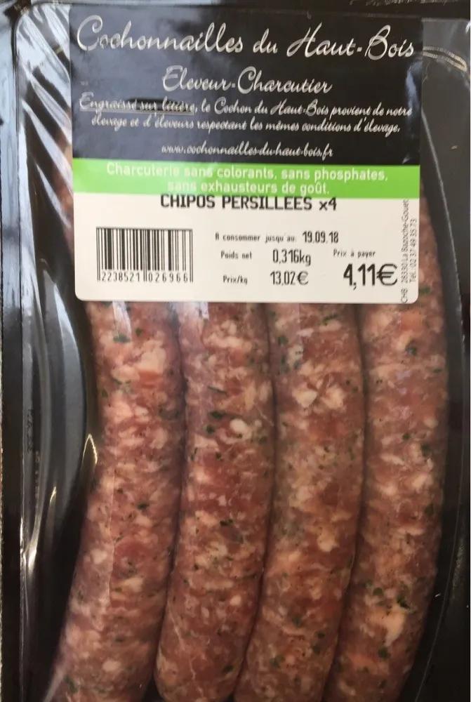 Chipos persillees