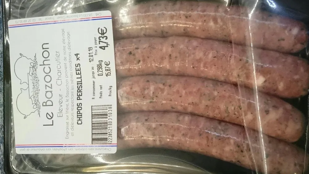 Chipos persillées x4