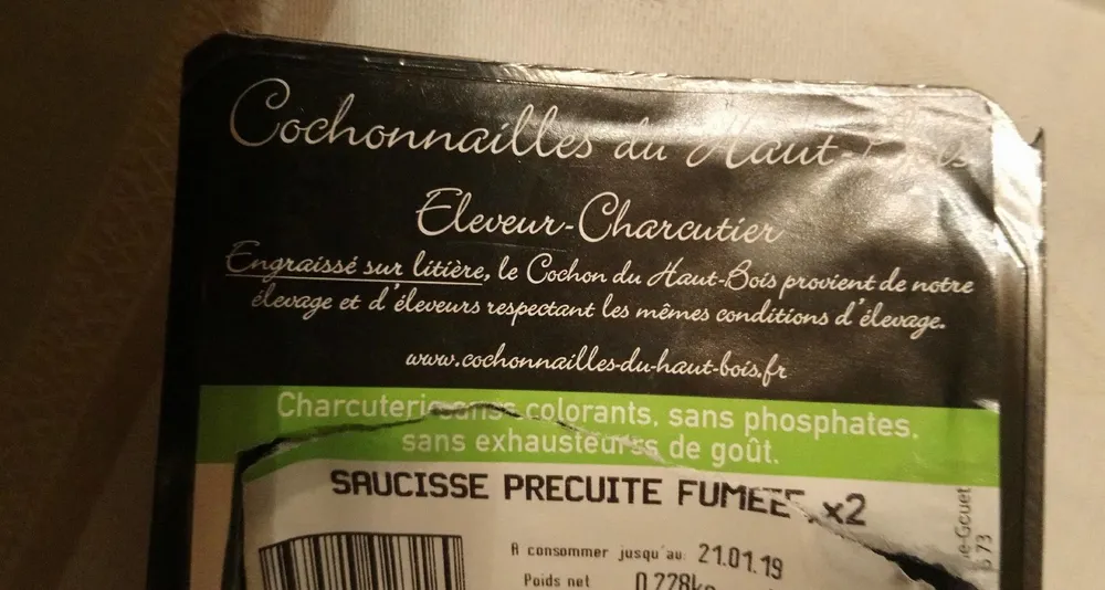 Saucisse Précuite Fumée