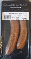 Saucisse fumée cuite x 2