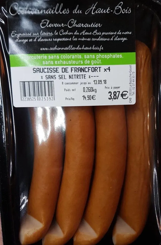 Saucisses de francfort x4