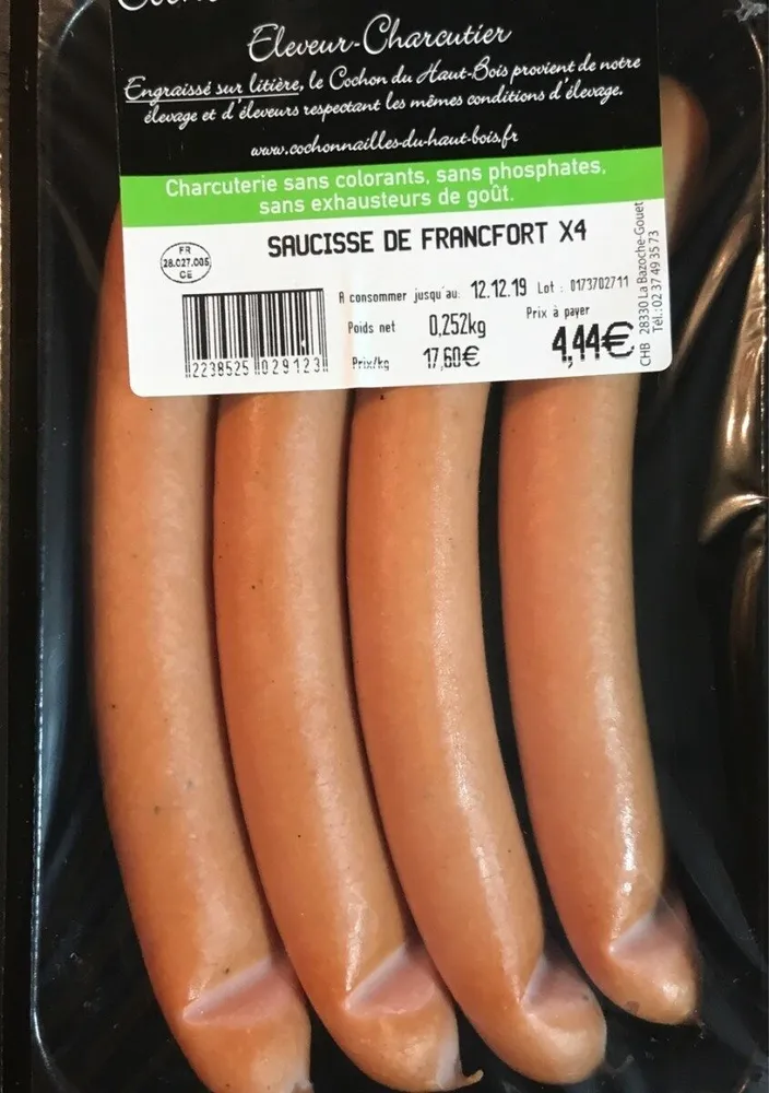Saucisse Francfort