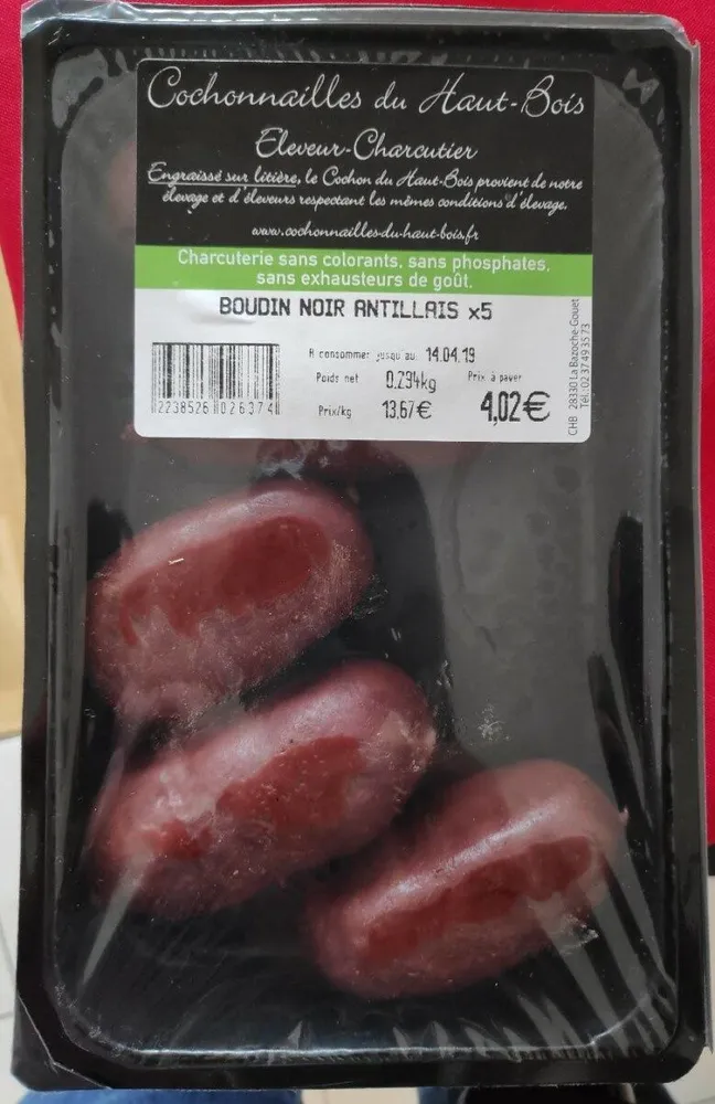 Boudin noir Antillais