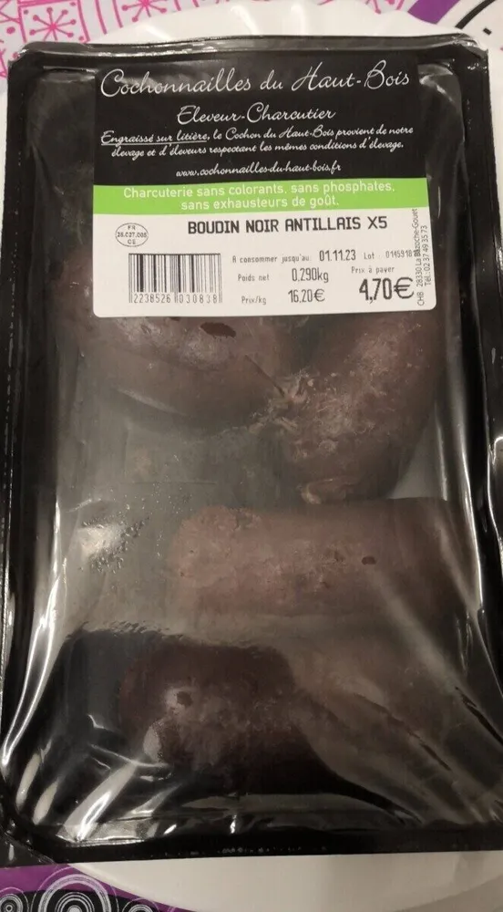 Boudin noir antillais