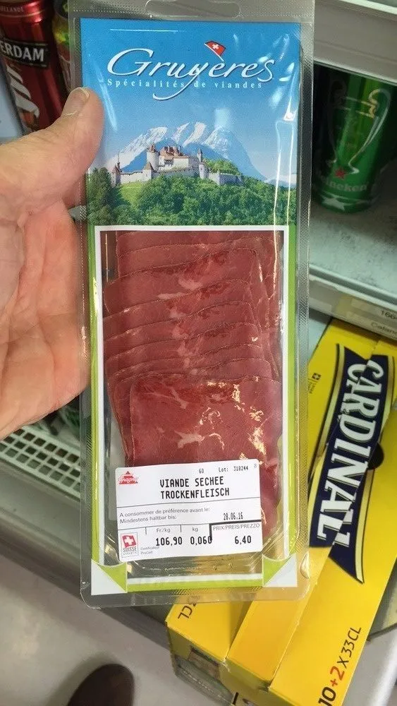 Gruyères : Viande séchée