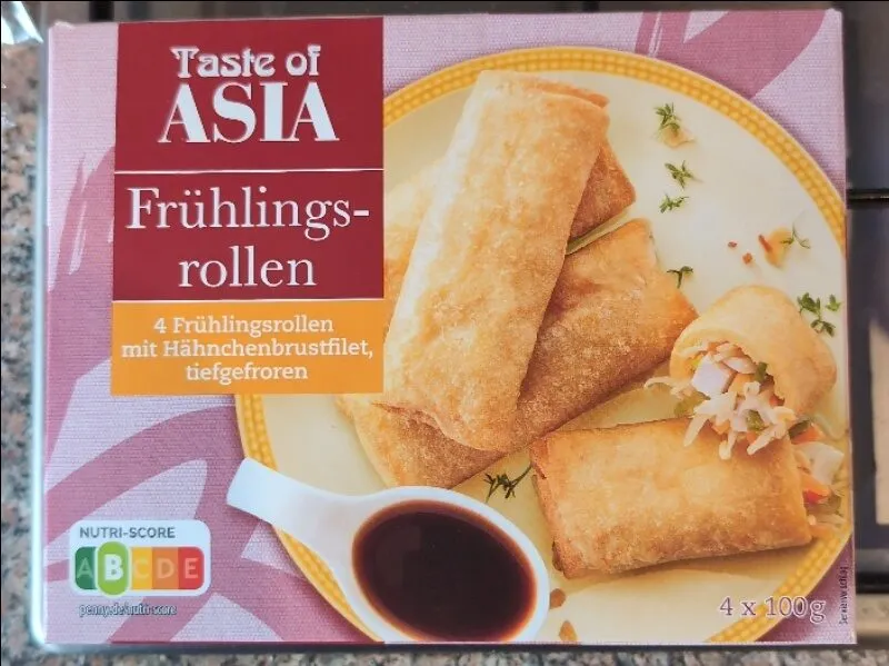 Frühlingsrollen mit Hähnchenbrustfilet