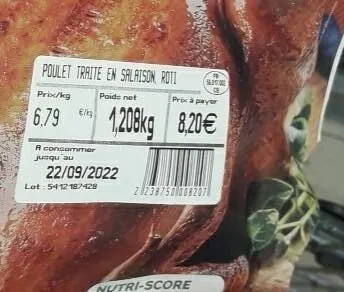 Poulet Rôti spécial micro ondes