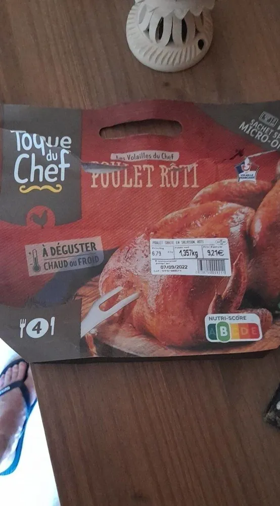 Poulet rôti  toque du chef