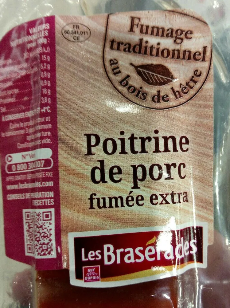 Poitrine de porc fumée extra