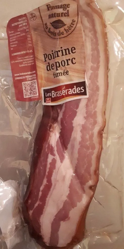 Poitrine de porc fumée