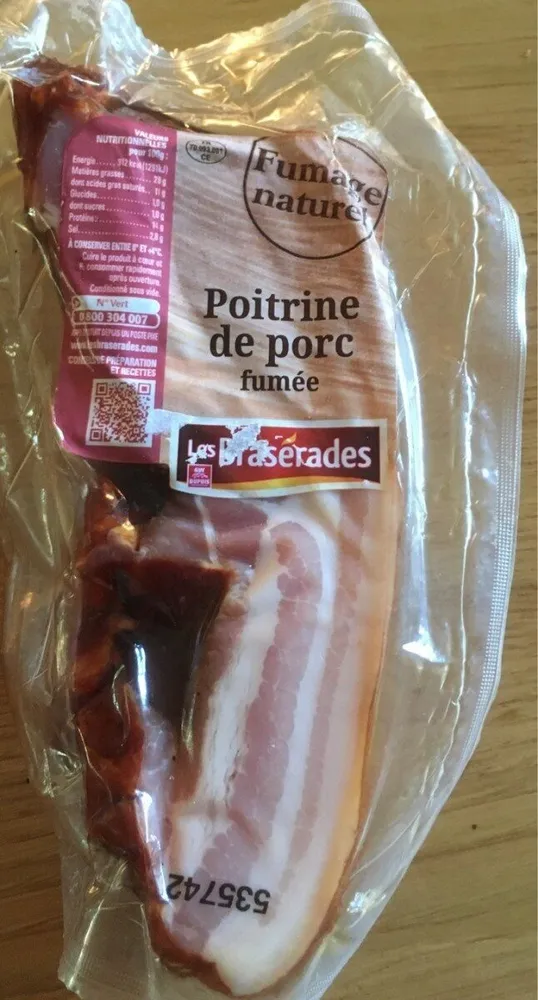 Poitrine de porc fumée