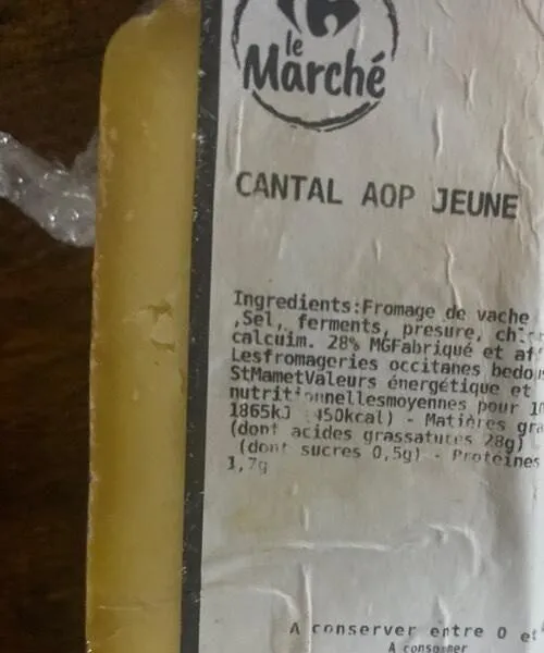 CANTAL AOP JEUNE