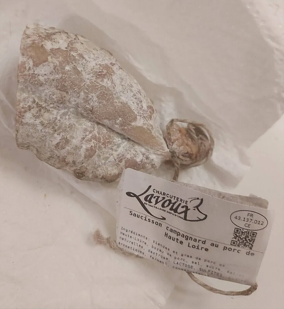 Saucisson campagnard au porc de haute Loire