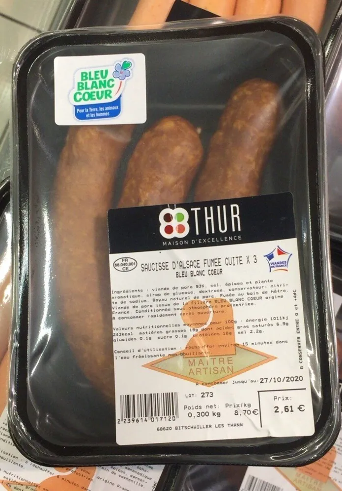 Saucisse d’Alsace fumee