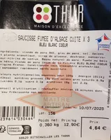 Saucisse fumée d'Alsace cuite