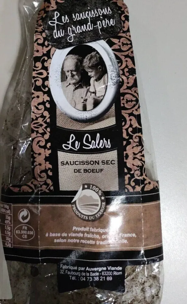 Saucisson sec de boeuf