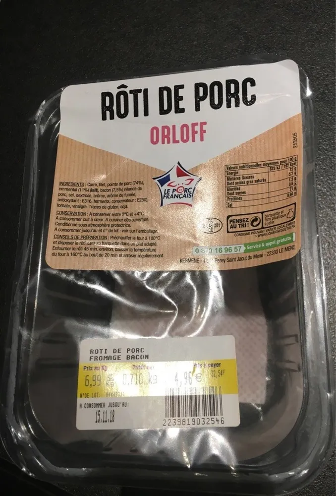 Roti de porc orloff