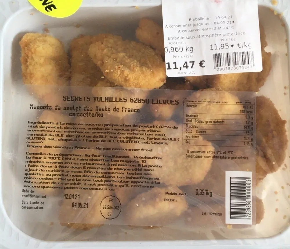 Les Nuggets de poulet