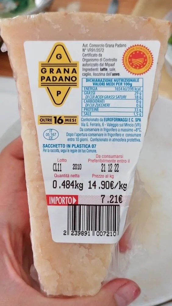 Grana padano oltre 16 mesi