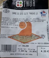 Carré de cote cuite