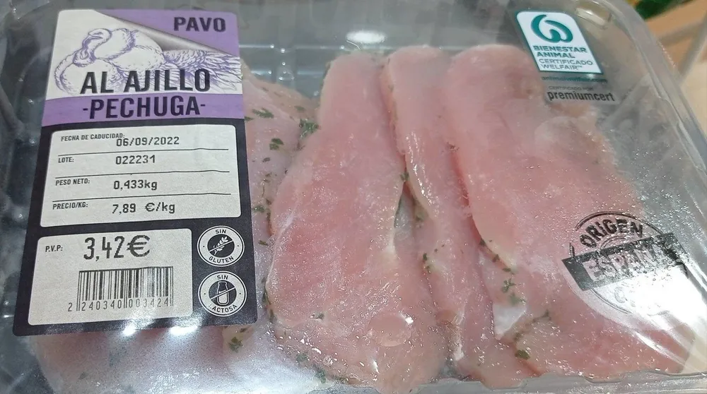 Pechuga pavo al ajillo
