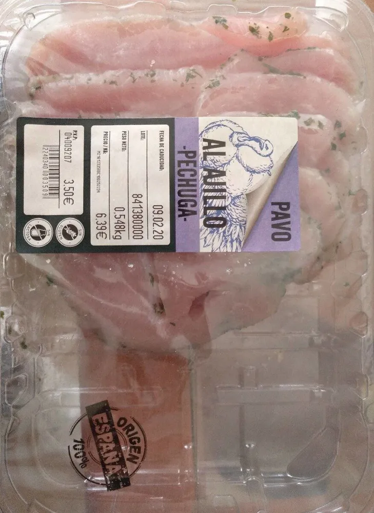 Pavo al ajillo -pechuga-