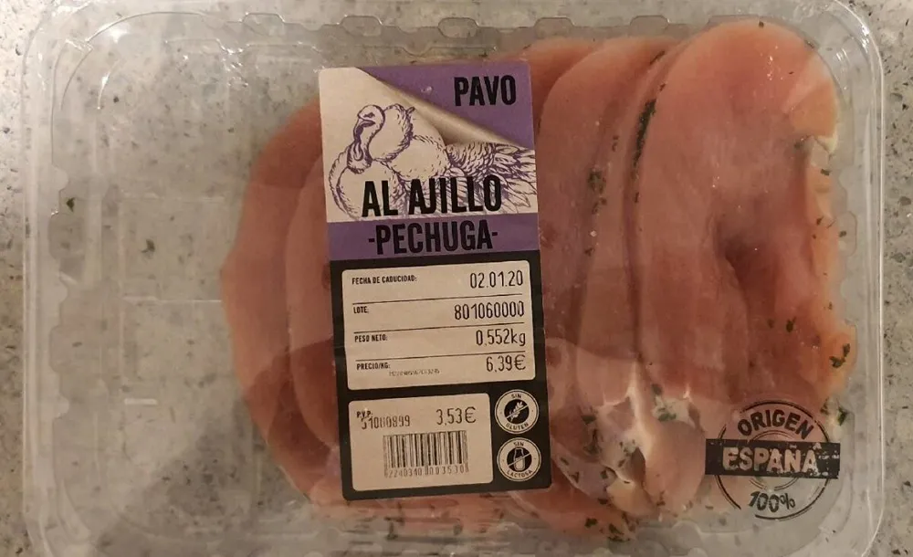 Pechuga de Pavo al ajillo