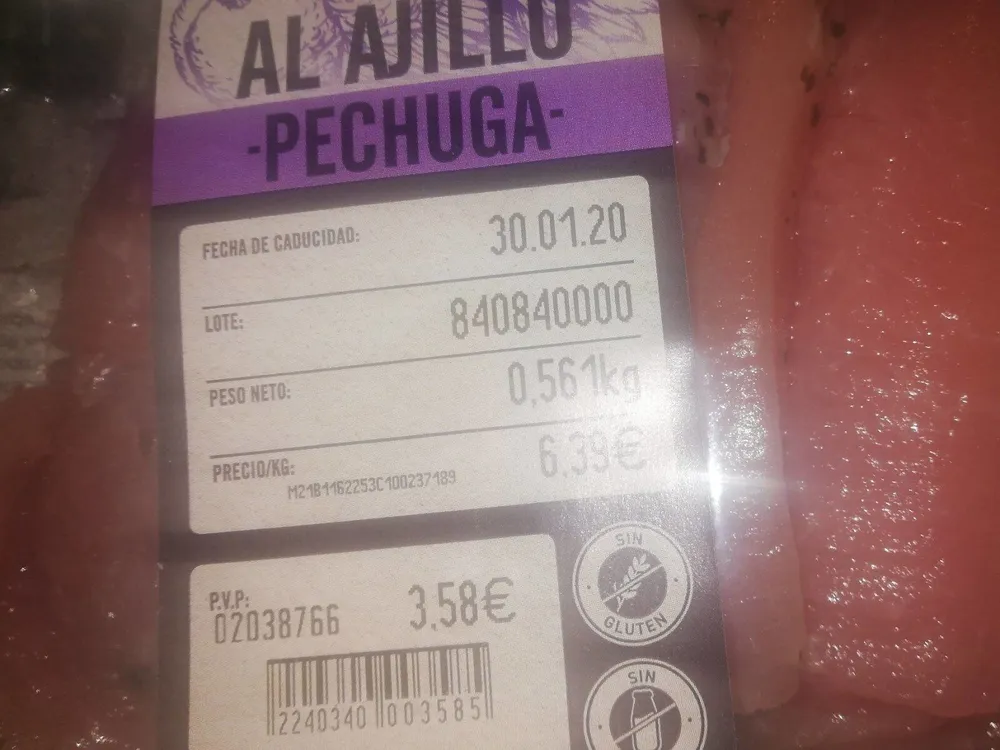 Pechuga pavo al ajillo