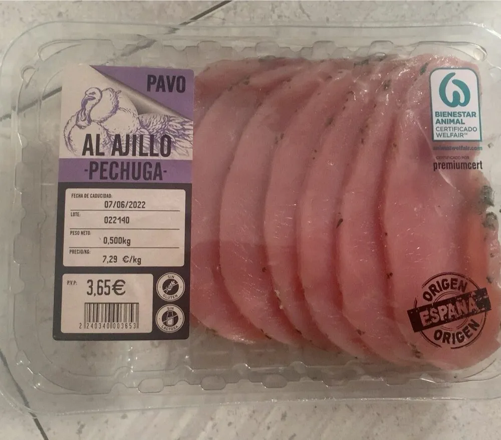 Pechuga de Pavo al Ajillo