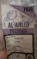Pechuga de pavo al ajillo