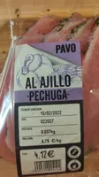 Pechuga de pavo al ajillo