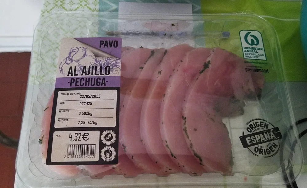 Pechuga de Pavo al Ajillo